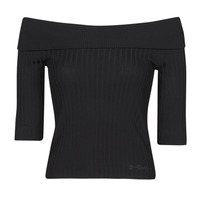 Teordinateur Mulher buy guess avery DAYNA OFF SHOULDER SWTR Preto