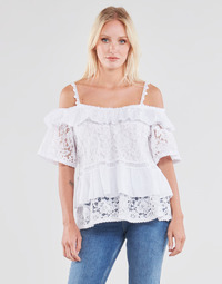 Textil Mulher Tops / Blusas Guess SS NEW OLIMPIA TOP Branco