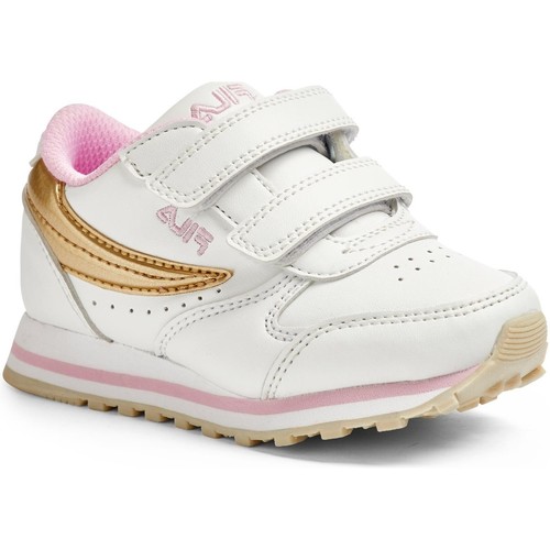 Sapatos Criança Botas feature Fila ORBIT VELCRO INFANTS WHITE Branco