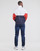 Textil Homem Tommy Jeans Big & Tall Timeless Hoodie met logo in het midden in gemêleerd zilvergrijs TJM LIGHTWEIGHT POPOVER JACKET Branco / Vermelho / Marinho