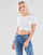 Textil Mulher tommy jeans tommy jeans women s tjw tommy classics tee white Tommy Jeans TJW CROP RUCHE TOP Branco