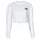 Textil Mulher Sweats curta Tommy Jeans TJW SUPER CROPPED BADGE CREW Branco