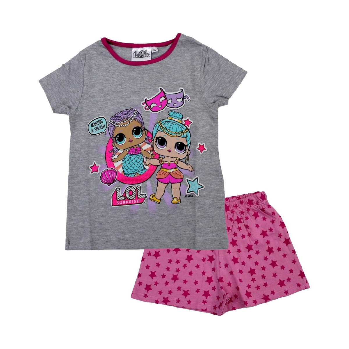 Textil Rapariga Pijamas / Camisas de dormir Lol SE7467.100 Cinza