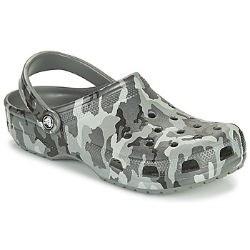 Sapatos Homem Tamancos Crocs CLASSIC PRINTED CAMO CLOG Camuflagem / Cinza
