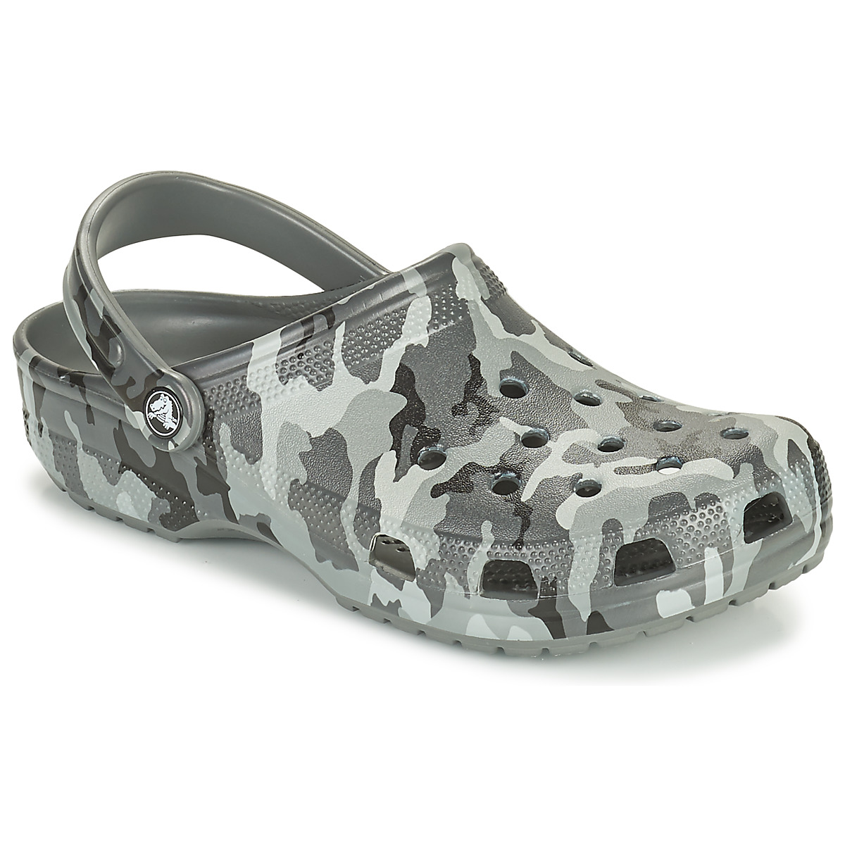 Sapatos Homem Tamancos Crocs through CLASSIC PRINTED CAMO CLOG Camuflagem / Cinza