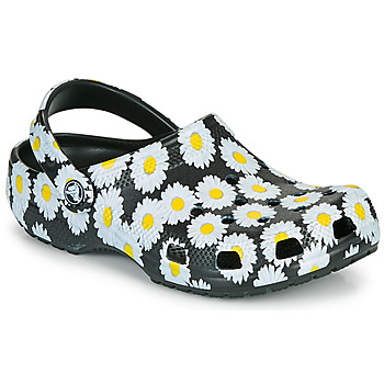 Sapatos Mulher Tamancos Crocs CLASSIC VACAY VIBES CLOG Preto / Branco / Amarelo