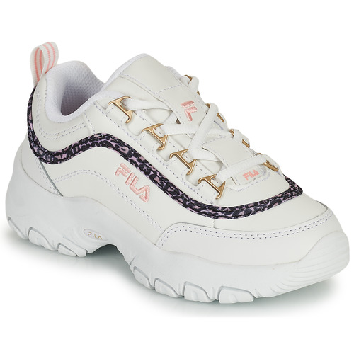 Sapatos Rapariga Sapatilhas Workshift Fila STRADA A LOW JR Branco / Bege