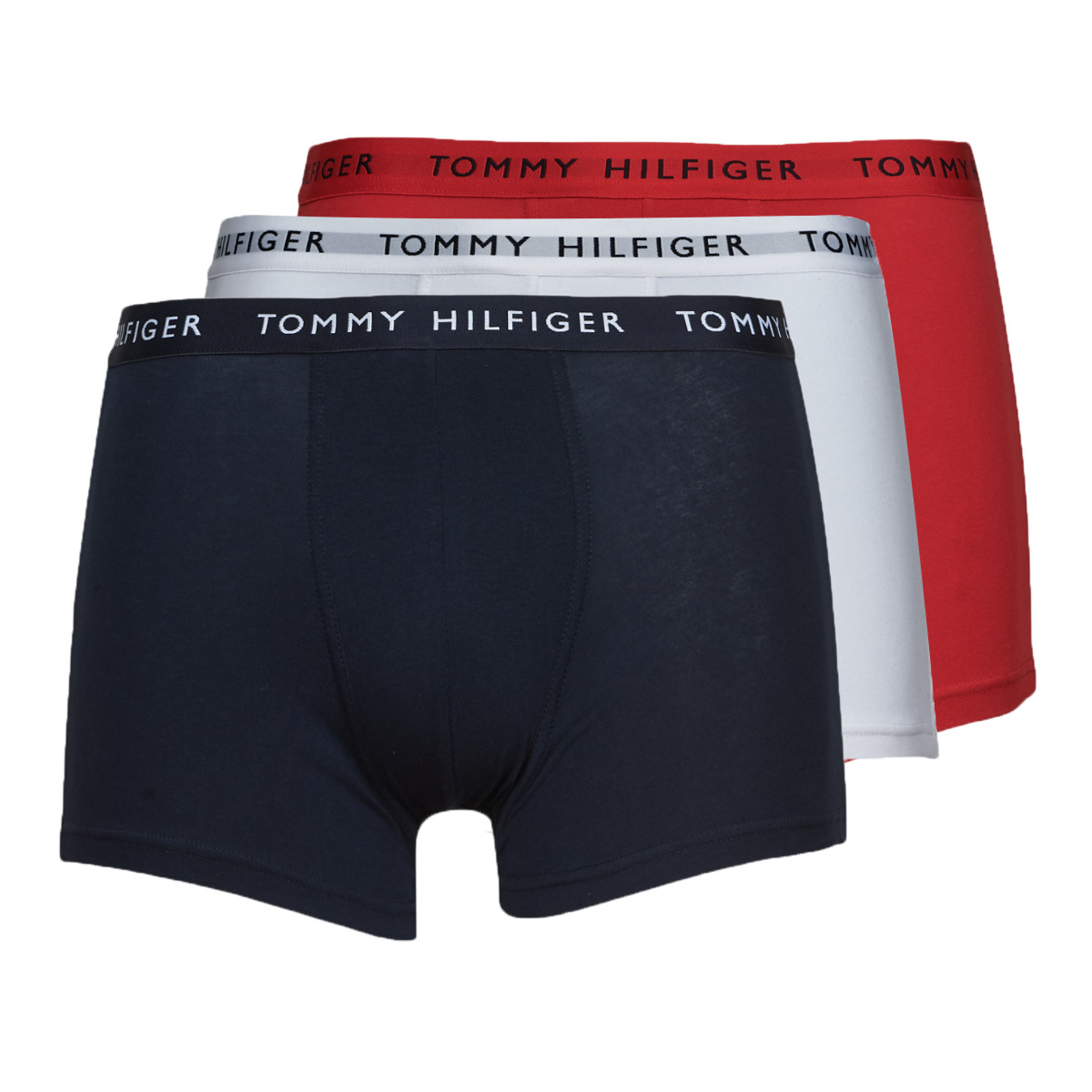 Roupa de interior Homem Tommy Hilfiger Junior Teen T-shirts TRUNK X3 Branco / Vermelho / Marinho