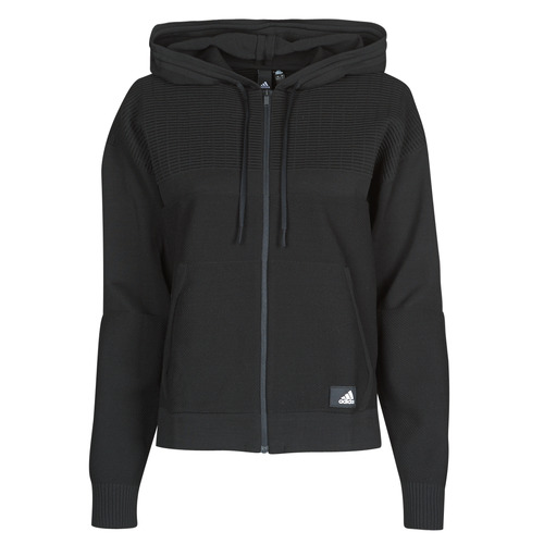 Textil Mulher Sweats outlet adidas Performance W Knit V Hoodie Preto