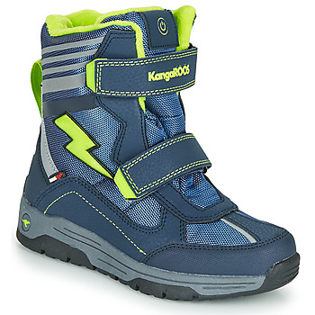 Sapatos Rapaz Botas de neve Kangaroos Snow Flash Boys SL RTX Azul / Verde
