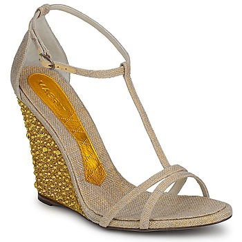 Sapatos Mulher Sandálias Magrit JOAQUINA Bege / Dourado