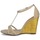 Sapatos Mulher Sandálias Magrit JOAQUINA Bege / Dourado