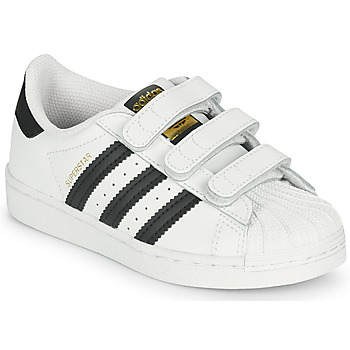 Sapatos Criança Sapatilhas adidas Originals SUPERSTAR CF C Branco / Preto