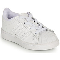 Sapatos Criança Sapatilhas adidas Originals SUPERSTAR EL I Branco / Iridescente