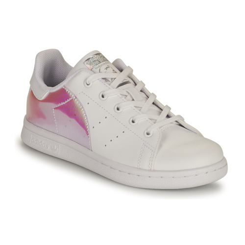 Sapatos Rapariga Sapatilhas visor adidas Originals STAN SMITH C SUSTAINABLE Branco / Rosa / Iridescente