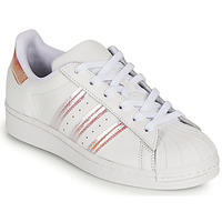 Sapatos Rapariga Sapatilhas adidas Originals SUPERSTAR J Branco / Iridescente