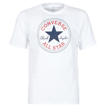 Textil Homem T-Shirt mangas curtas Converse NOVA CHUCK PATCH TEE Branco