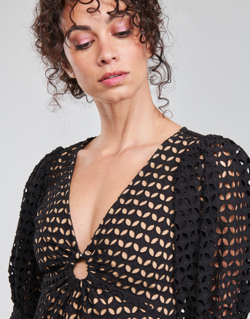 MICHAEL Michael Kors GEO EYELET MINI DRESS Preto