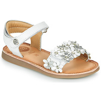 Sapatos Rapariga Sandálias Gioseppo MAZARA Branco / Prata
