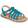 Sapatos Rapariga Quadros / telas MAYANA Azul