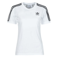 Textil Mulher T-Shirt mangas curtas adidas Originals 3 STRIPES TEE Branco