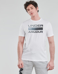 Textil Homem T-Shirt mangas curtas Under Armour UA TEAM ISSUE WORDMARK SS Branco