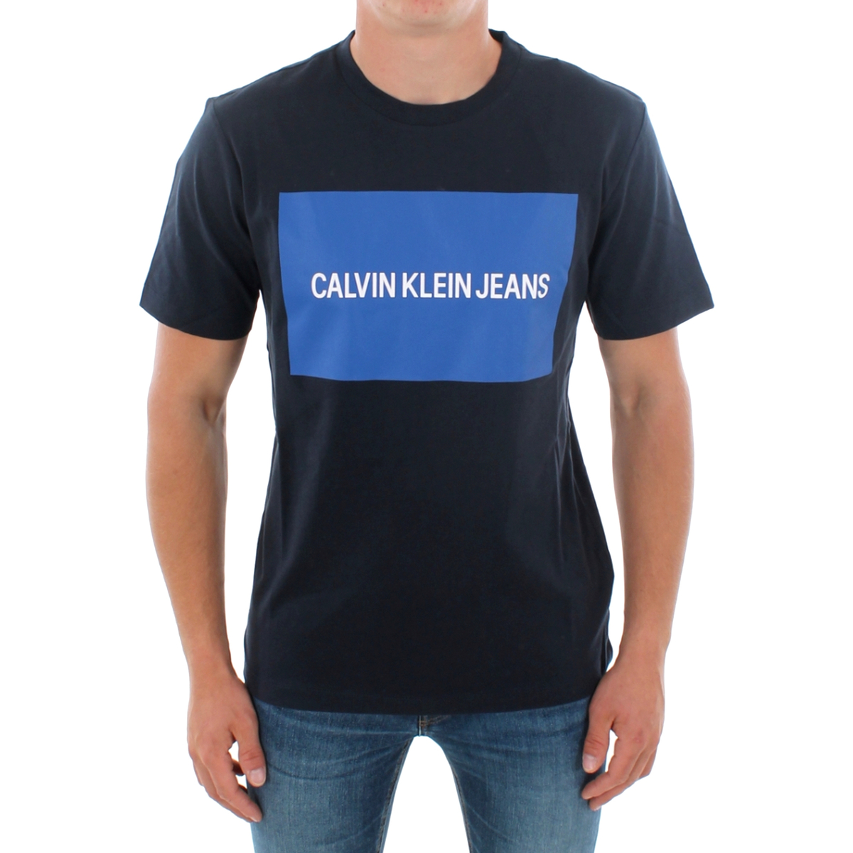 Textil Homem T-Shirt mangas curtas Calvin Klein Jeans J30J307850 904 NAVY Azul