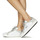 Sapatos Mulher Sapatilhas Meline KUC256 Branco / Prateado / Zebra