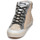 Sapatos Mulher Sapatilhas de cano-alto Meline NK1384 Bege / Zebra