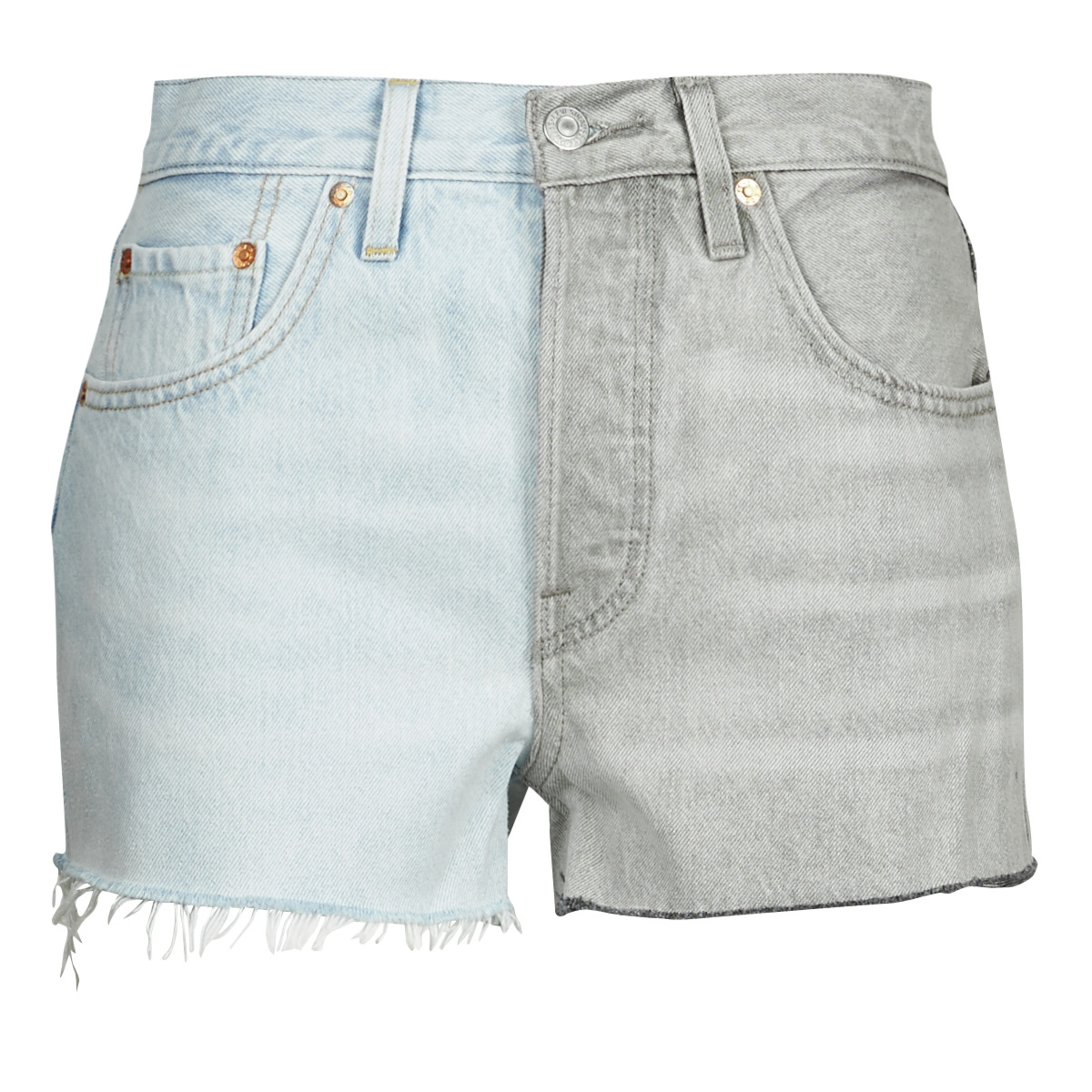 Textil Mulher Shorts / Bermudas Levi's ICE BLOCK Azul / Cinza