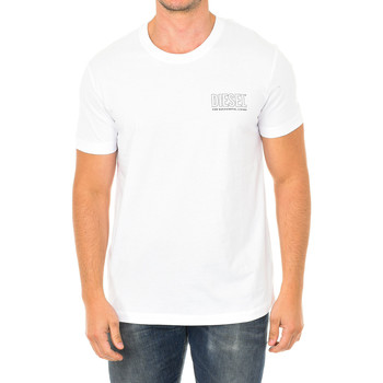 Textil Homem T-Shirt mangas curtas Diesel 00CG46-0QAZN-100 Branco