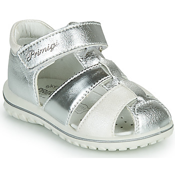Sapatos Rapariga Sandálias Primigi GABBY Prata / Branco