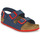 Sapatos Rapaz Sandálias Birkenstock MILANO Azul / Vermelho
