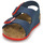 Sapatos Rapaz Sandálias Birkenstock MILANO Azul / Vermelho