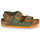 Sapatos Rapaz Sandálias Birkenstock MILANO Cáqui / Laranja
