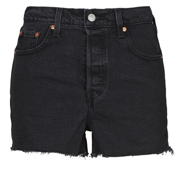 Textil Mulher Shorts / Bermudas Levi's RIBCAGE SHORT Preto
