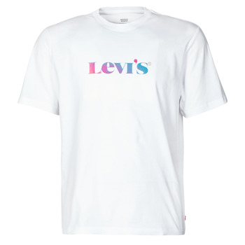 Textil Homem T-Shirt mangas curtas Levi's SS RELAXED FIT TEE Branco