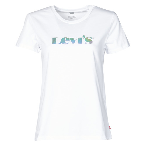 Textil Mulher T-Shirt deze mangas curtas Levi's THE PERFECT TEE Branco