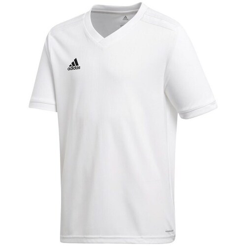 Textil Rapaz T-Shirt mangas curtas adidas Originals JR Tabela 18 Branco