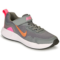 Sapatos Rapariga Multi-desportos Nike leopard WEARALLDAY PS Cinza / Rosa