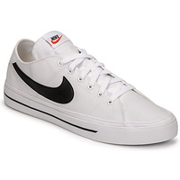 Sapatos Homem Sapatilhas texas Nike texas Nike COURT LEGACY CANVAS Branco / Preto
