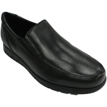 Sapatos Homem Mocassins Bartty Sapato masculino liso com sola larga Bar negro