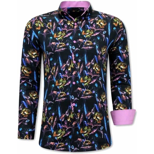 Textil Homem Camisas mangas comprida Tony Backer 115088193 Multicolor
