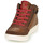 Sapatos Rapaz Sapatilhas de cano-alto Redskins LAVAL KID Castanho / Vermelho