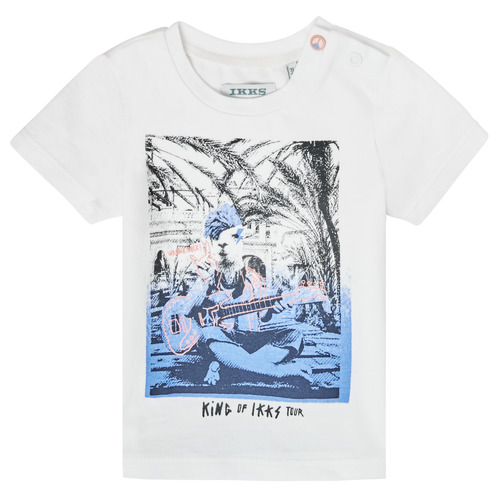 Textil Rapaz T-Shirt mangas Kids Ikks XS10051-19 Branco