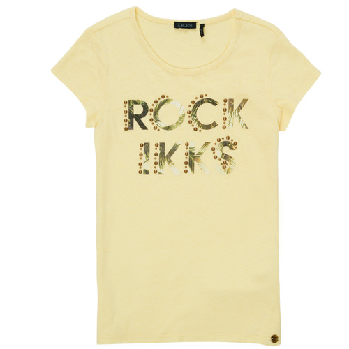 Textil Rapariga Reclaimed Vintage Inspired T-shirt corta attillata bianca con stampa con sole Ikks XS10182-73-C Amarelo