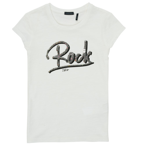 Textil Rapariga Reclaimed Vintage Inspired T-shirt corta attillata bianca con stampa con sole Ikks XS10522-19-C Branco