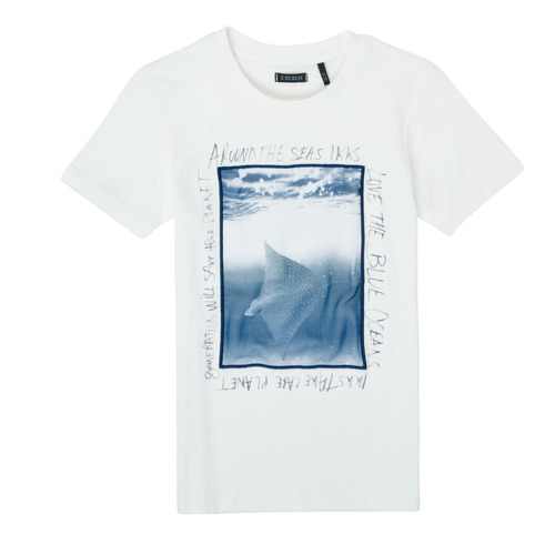 Textil Rapaz T-Shirt Scott mangas curtas Ikks XS10033-19-J Branco