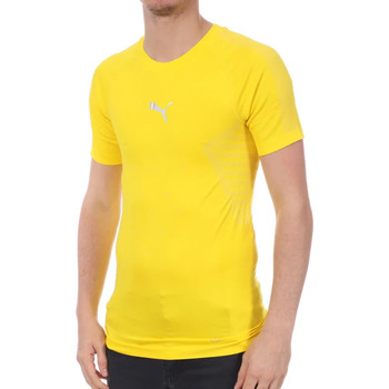 Textil Homem T-Shirt mangas curtas Puma  Amarelo