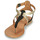 Sapatos Mulher Sandálias Betty London ORIOUL Preto / Ouro